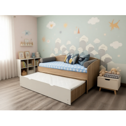 Детская кроватка «Выдвижная» (С выдвижным местом)